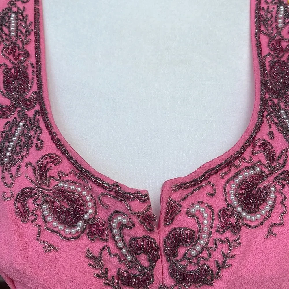 Stunning Vintage Pink Party Dress - Picture 3 of 14